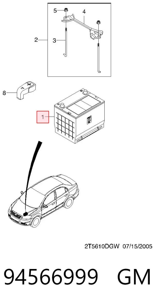 Batería 288000T020 Toyota