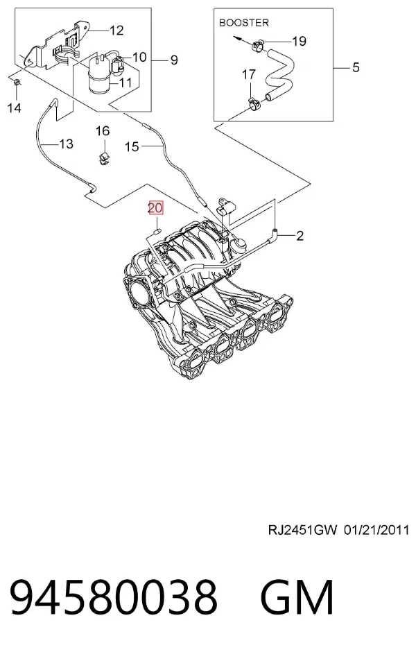  94580038 General Motors