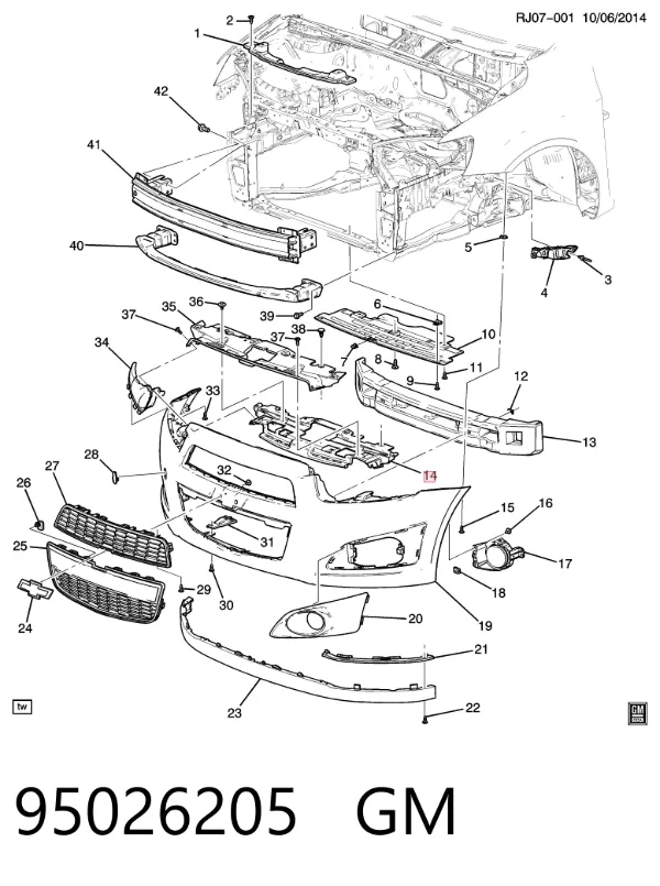  95026205 General Motors