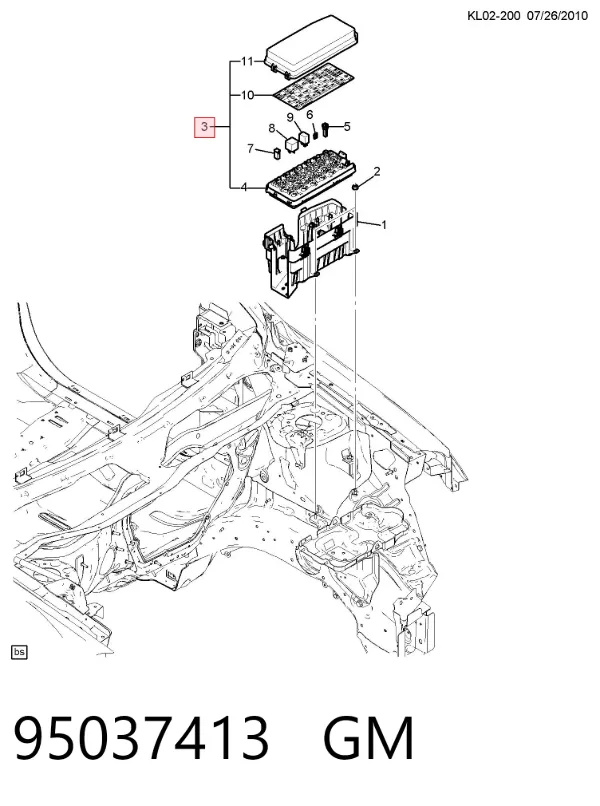 Caja de fusibles Chevrolet Captiva I