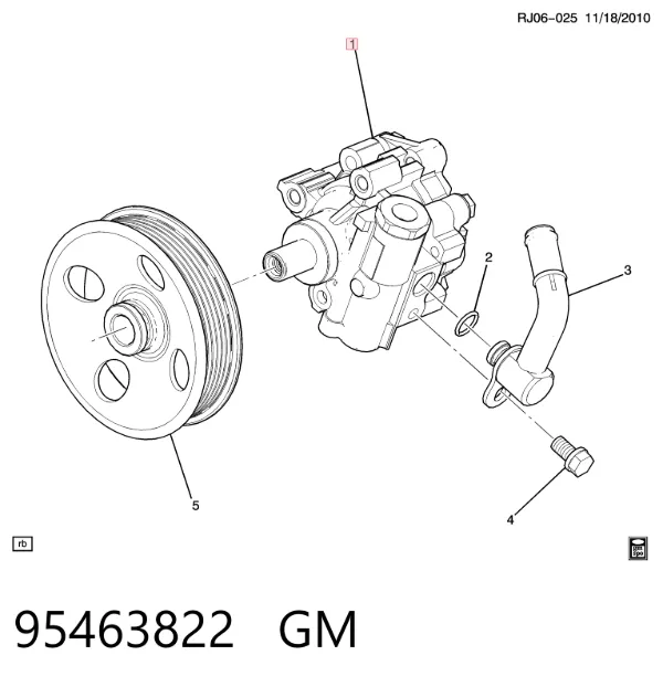 Bomba de dirección Chevrolet Aveo III