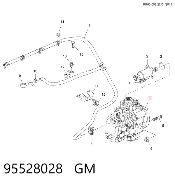 Bomba inyectora 95528028 General Motors