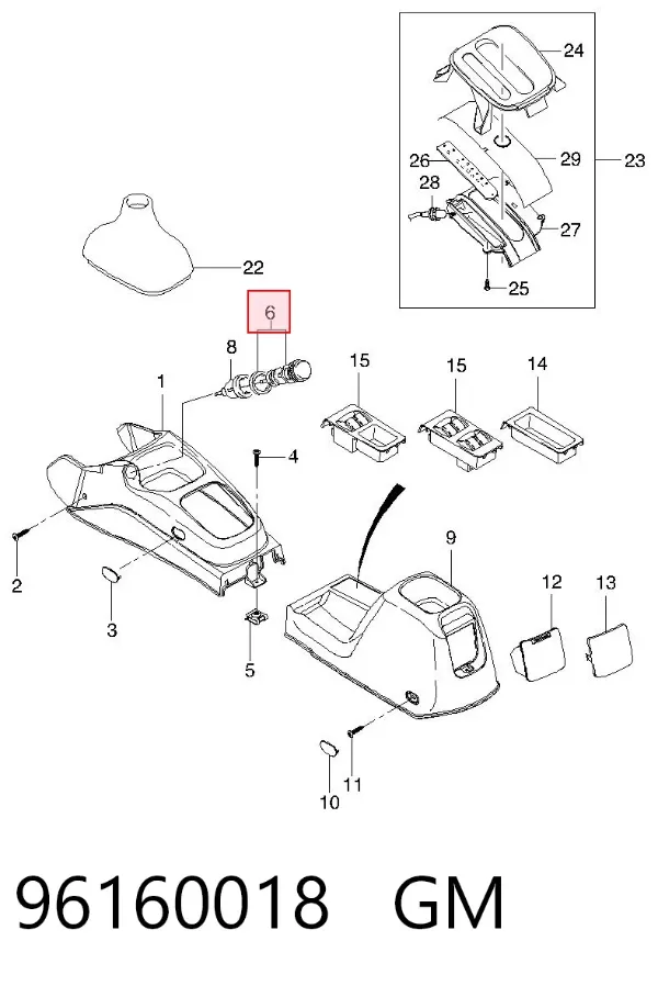 Mechero de coche 96160018 General Motors