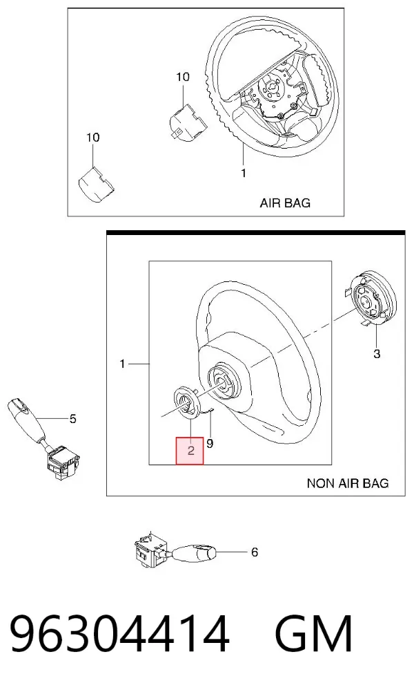 Anillo AIRBAG Daewoo Nubira I