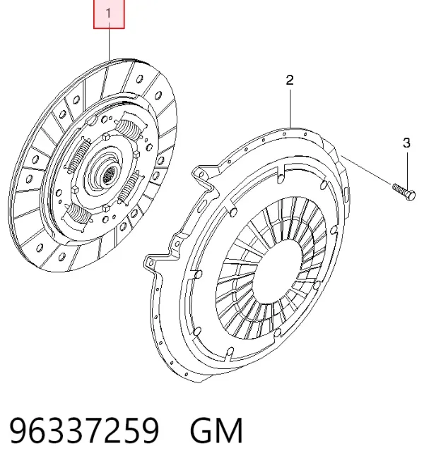 Disco de embrague 96337259 General Motors