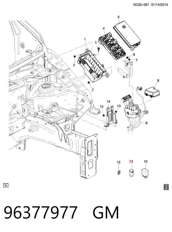 Fusibles 96377977 General Motors
