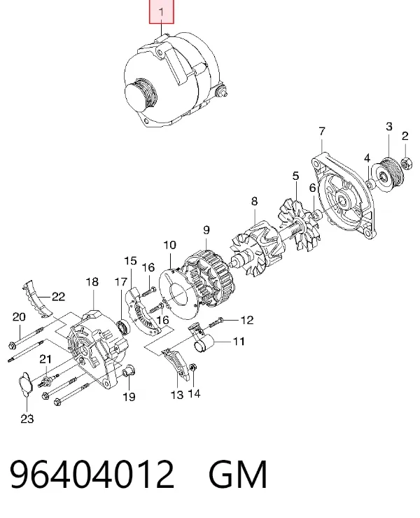 Alternador 96404012 General Motors
