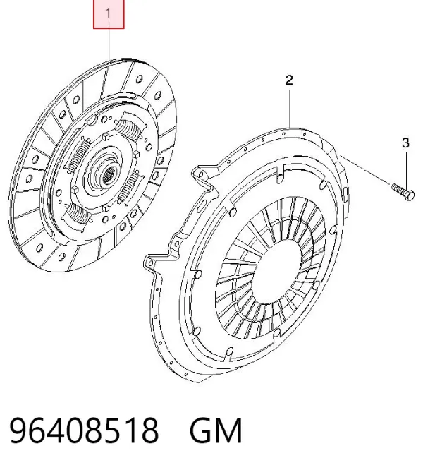 Disco de embrague 96408518 General Motors
