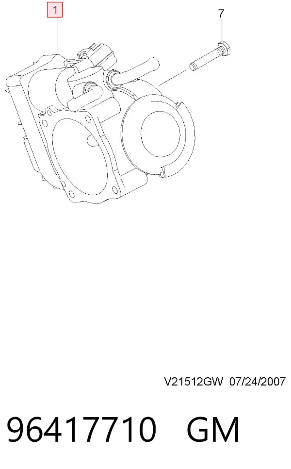 Cuerpo de mariposa Chevrolet Epica II