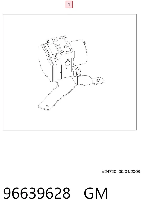 Módulo ABS 96639628 General Motors
