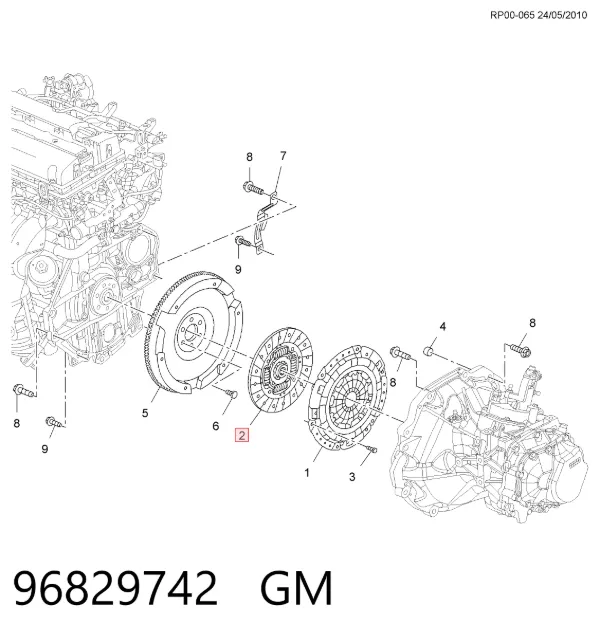 Disco de embrague 96829742 General Motors