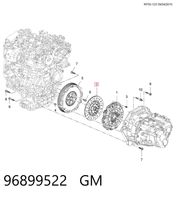 Disco de embrague 96899522 General Motors