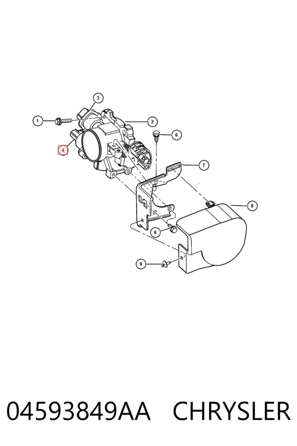 Válvula IAC 04593849AA Chrysler