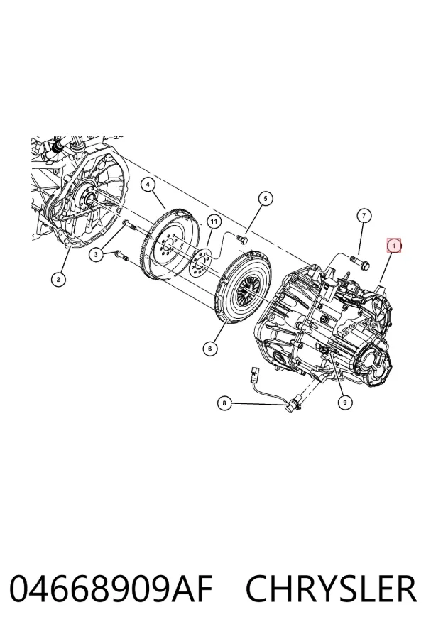 Caja de cambios 04668909AF Chrysler
