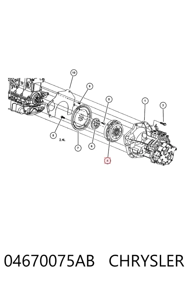 Embrague 04670075AB Chrysler