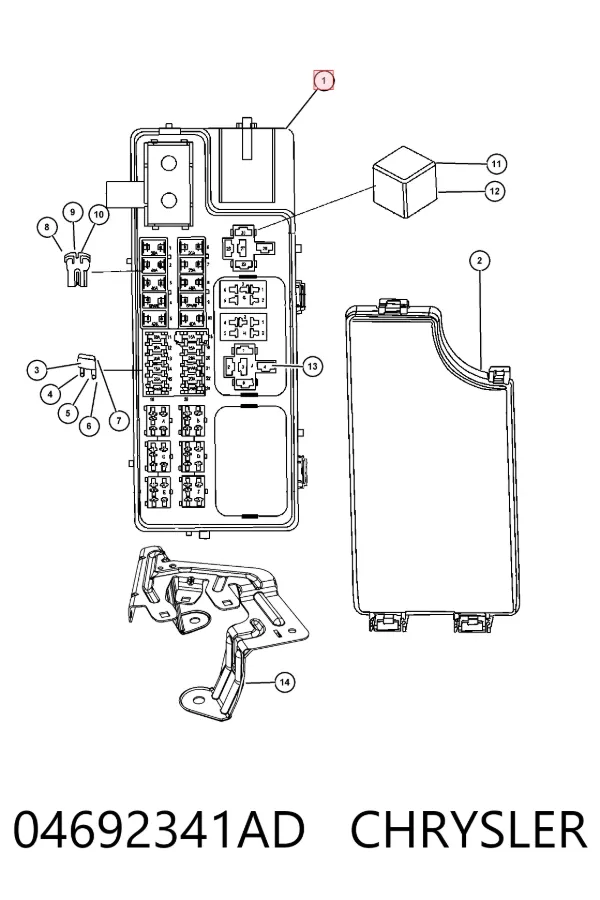 Caja de fusibles 04692341AD Chrysler