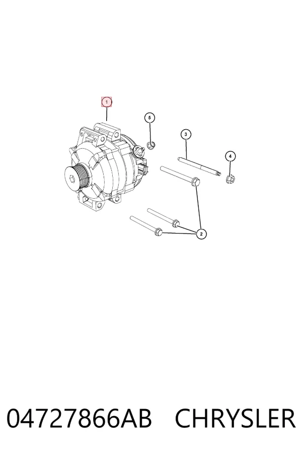 Alternador 04727866AB Chrysler