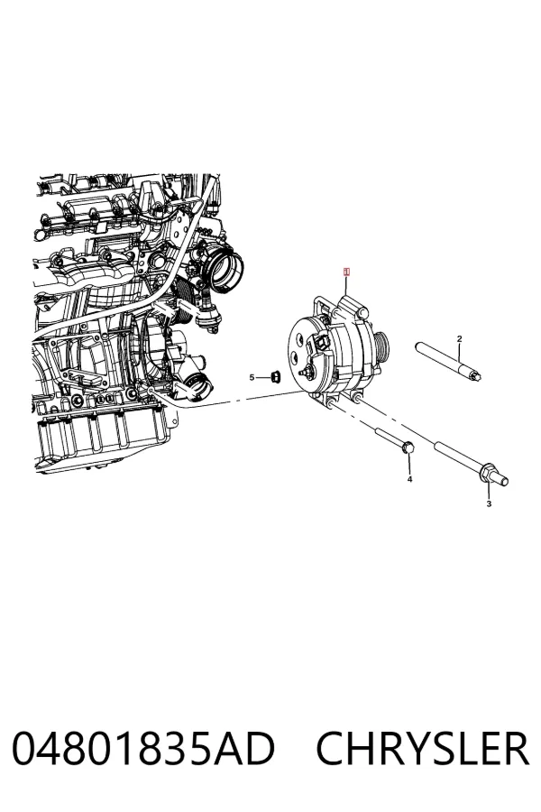 Alternador 04801835AD Chrysler