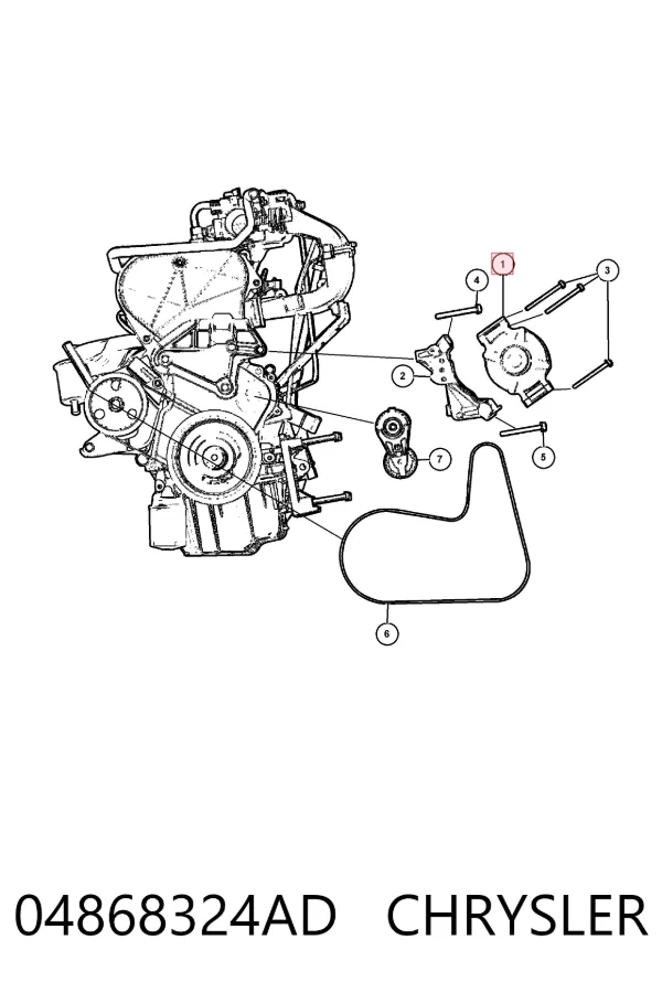 Alternador 04868324AD Chrysler