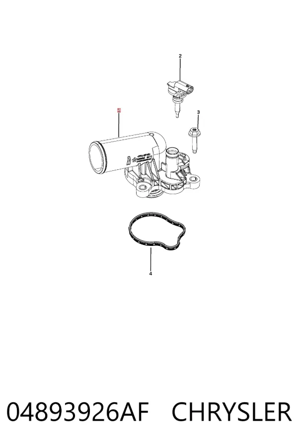 Caja de termostato 04893926AF Chrysler