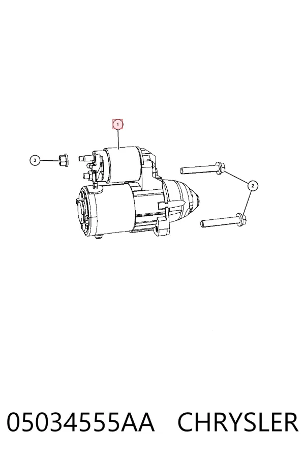Motor de arranque 05034555AA Chrysler