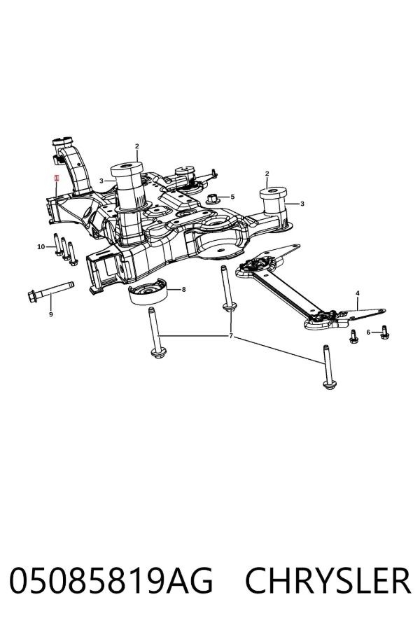 Puente delantero 05085819AG Chrysler
