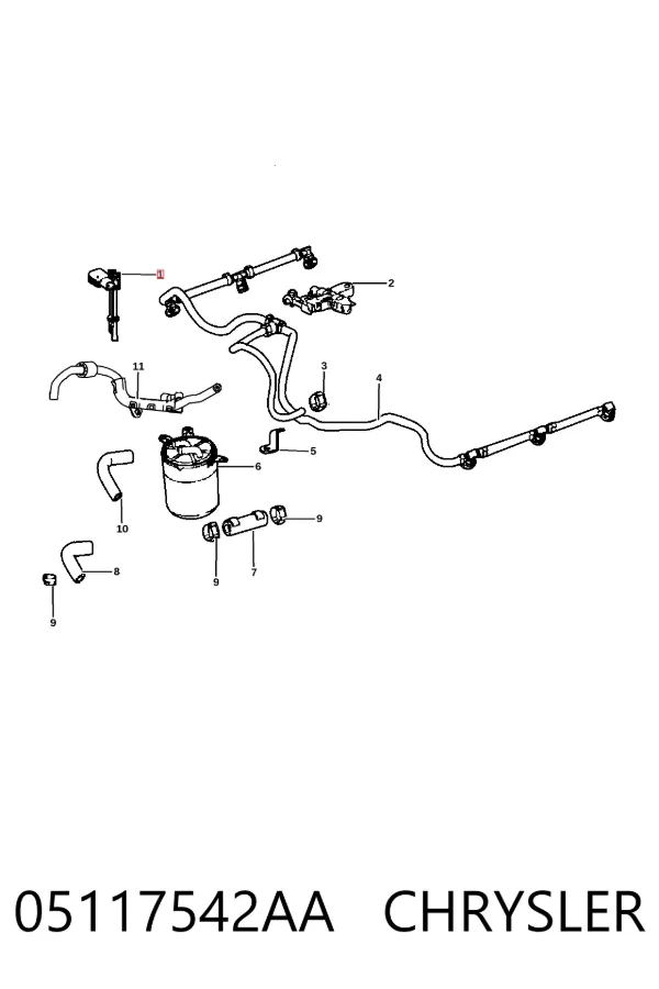 Sensor de nivel de agua del filtro de combustible AS5794 Autlog
