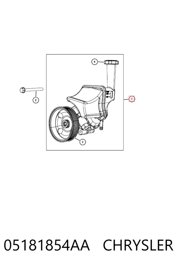 Bomba de dirección K05181854AA Fiat/Alfa/Lancia