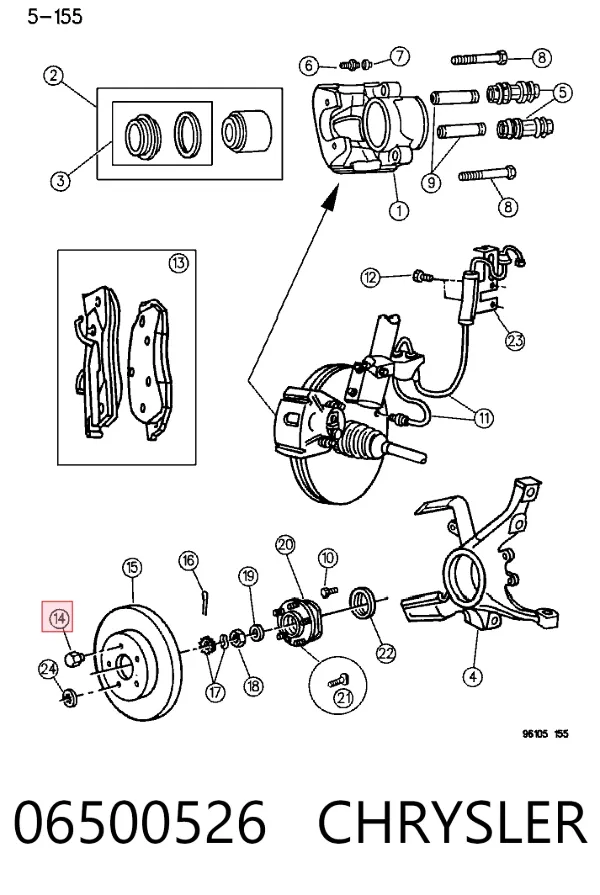 Tuercas de rueda Chrysler Voyager I ES