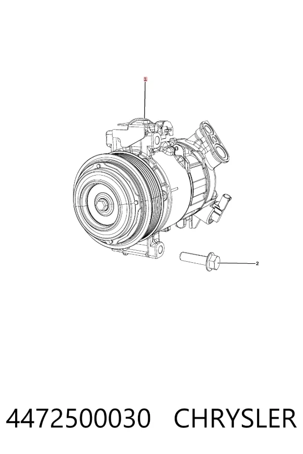 Compresor de aire acondicionado 4472500030 Chrysler
