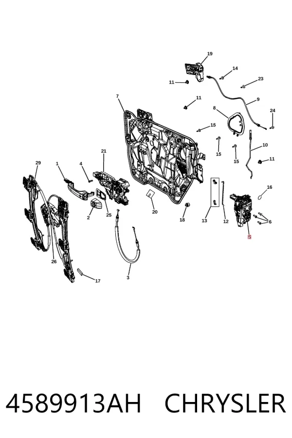 Cerradura 4589913AH Chrysler