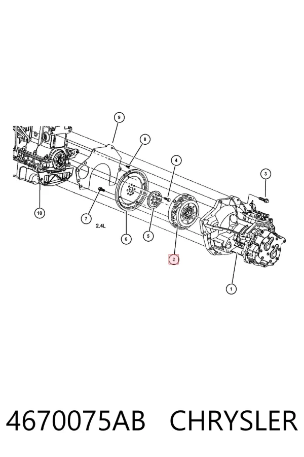 Embrague 4670075AB Chrysler