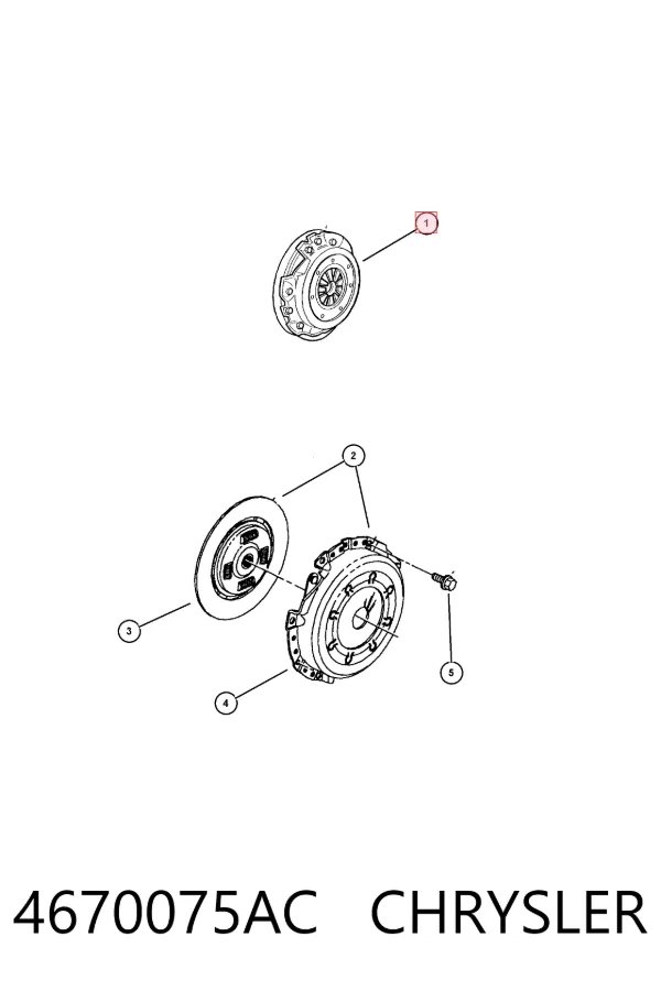 Embrague 4670075AC Chrysler