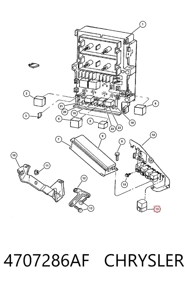 Relé ventilador 4707286AF Chrysler