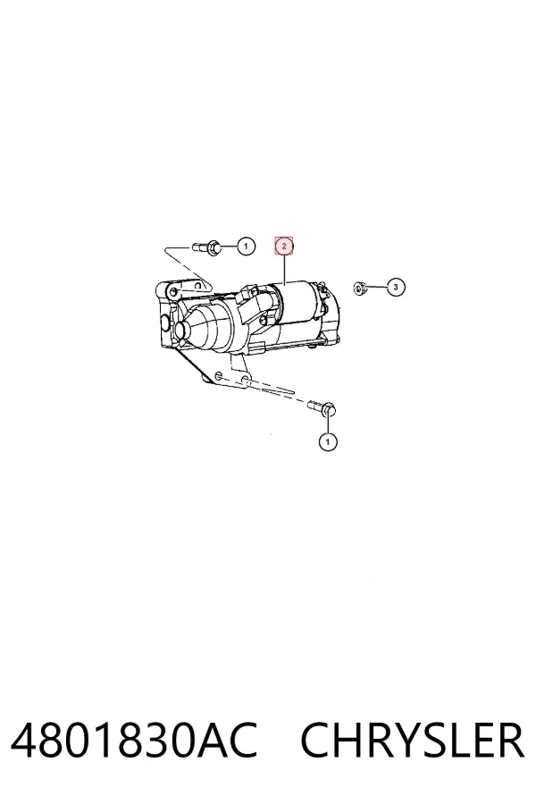 Motor de arranque 4801830AC Chrysler