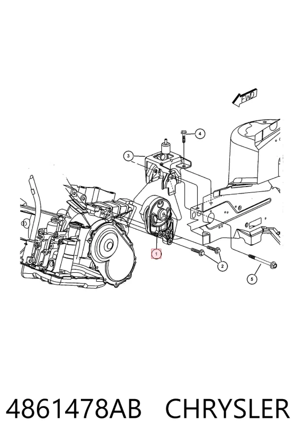 Taco de caja de cambios 4861478AB Chrysler