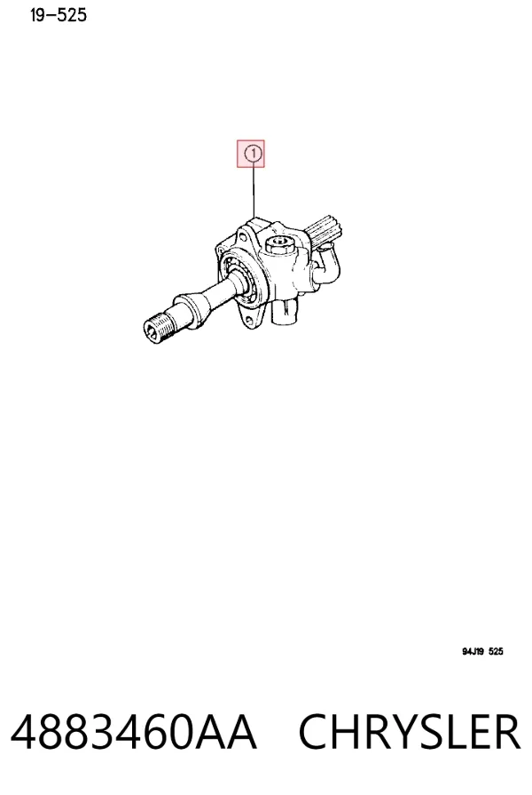 Bomba de dirección 4883460AA Chrysler