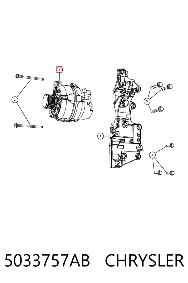 Alternador 5033757AB Chrysler
