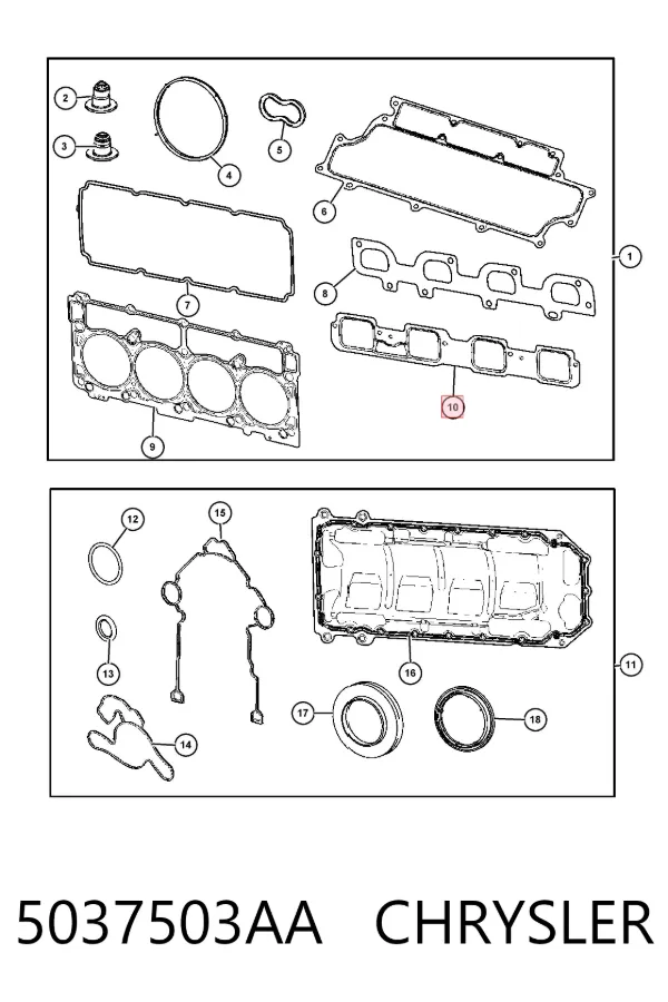  5037503AA Chrysler