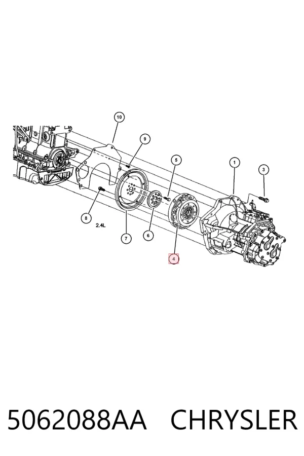 Embrague 5062088AA Chrysler