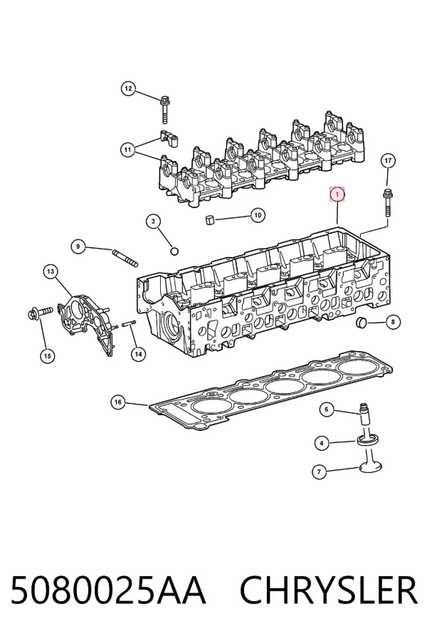 Culata 5080025AA Chrysler
