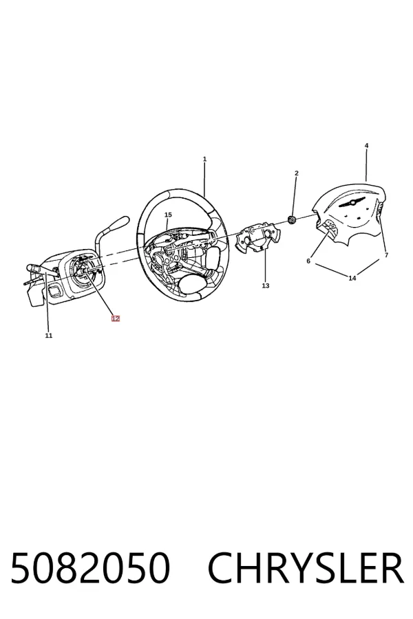 Anillo AIRBAG 5082050 Chrysler