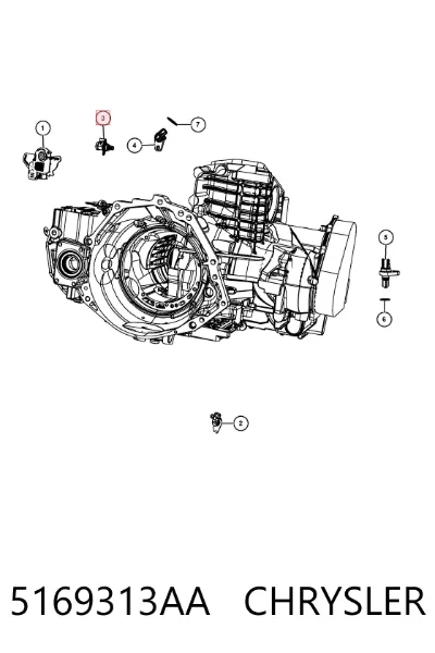 Solenoide de transmisión automática CHRYSLER 5169313AA