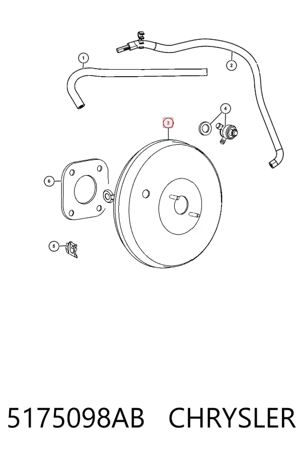 Servofreno 5175098AB Chrysler