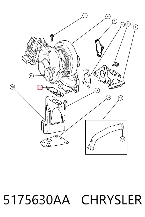 Junta de compresor 5175630AA Chrysler