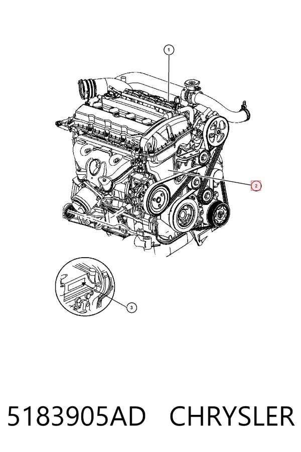 Motor completo 5183905AD Chrysler