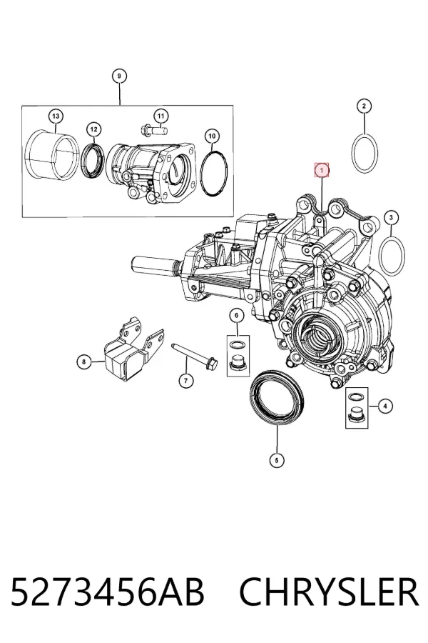 Caja de transferencia 5273456AB Chrysler