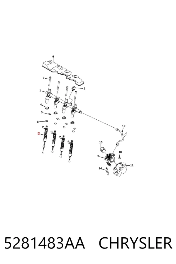 Inyector 5281483AA Chrysler
