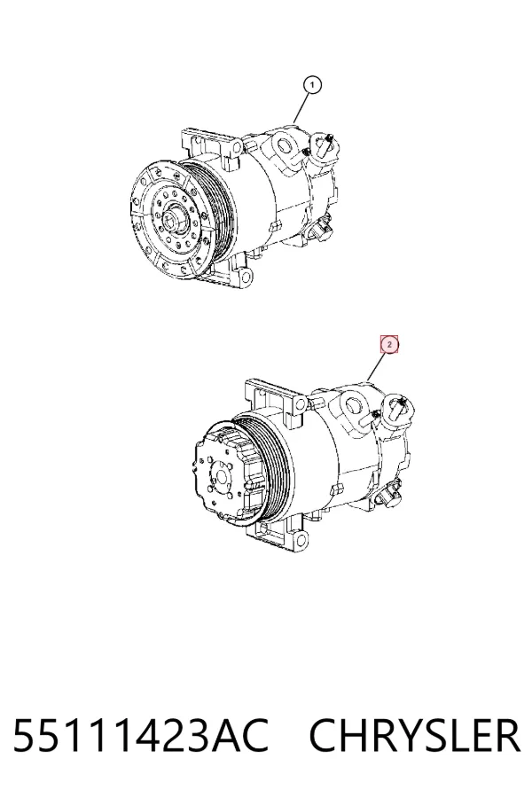 Compresor de aire acondicionado 55111423AC Chrysler