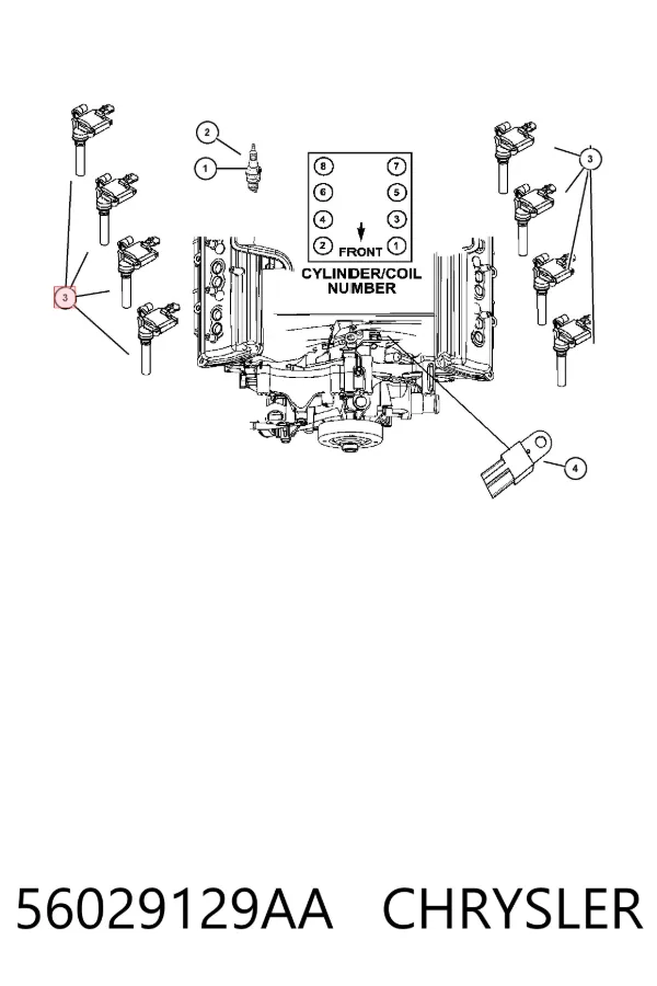Bobina 56029129AA Chrysler